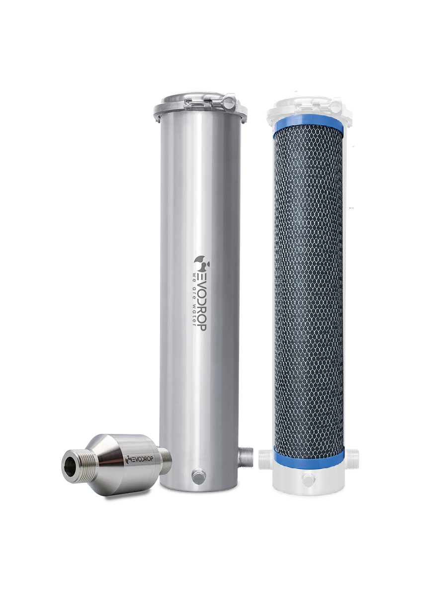 EVOsorb Home (ganzes Haus, reine Nanofiltration gegen Schadstoffe ohne Kalkschutz mit Veredler)