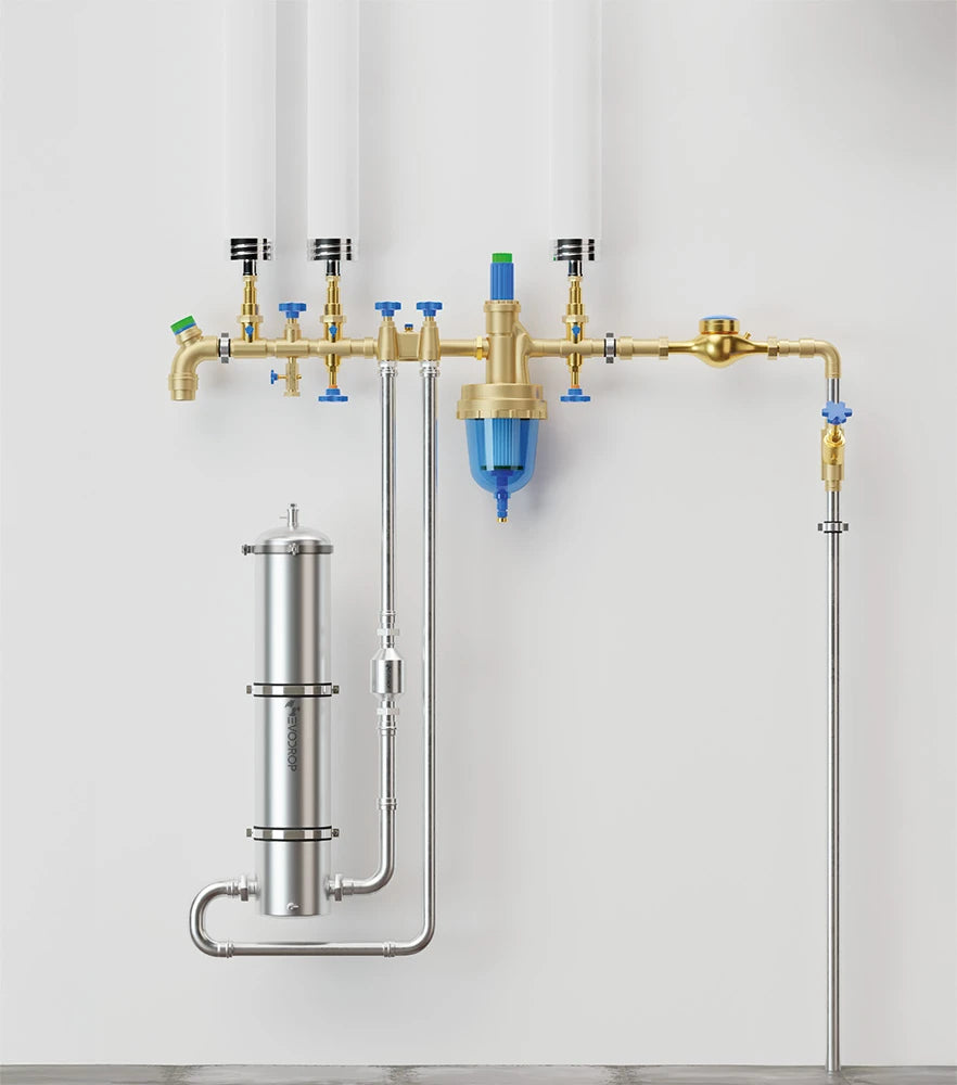 EVOsorb Home (ganzes Haus, reine Nanofiltration gegen Schadstoffe ohne Kalkschutz mit Veredler)